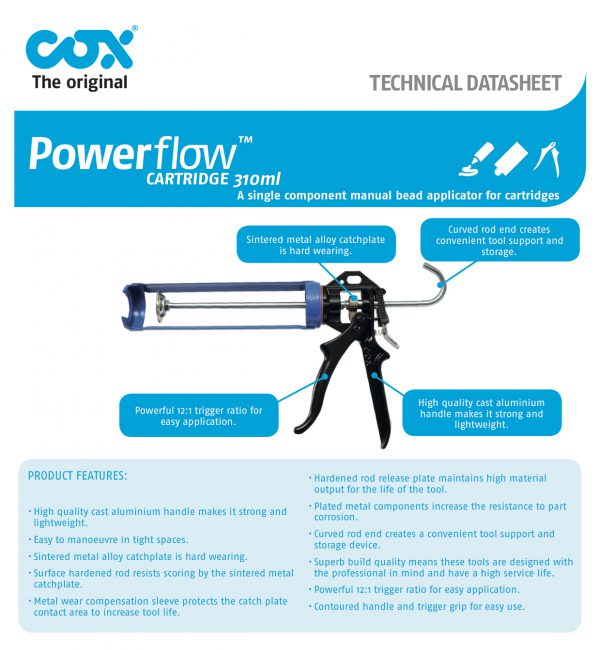 ปืนยิงกาวซิลิโคน Powerflow Cartridge 310ml-02
